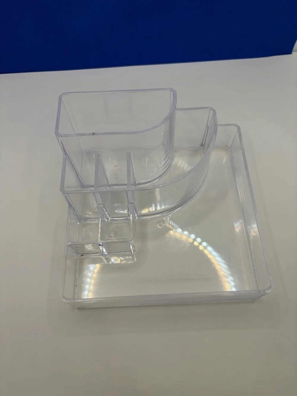 Clear Acrylic Desk Organizer - Makeup Organizer Vanity Storage Caddy